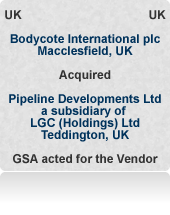 Pipeline Developments was a pipeline consultancy and testing company (now Exova Polymer) principally serving the utilities sector. Auction process.